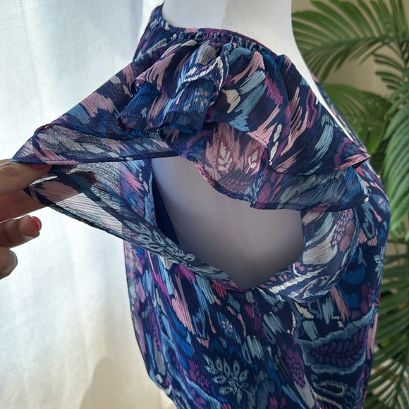 Ramy Brook Lola Printed Ruffle Dress, size X-Small, $445 - Picture 9 of 10